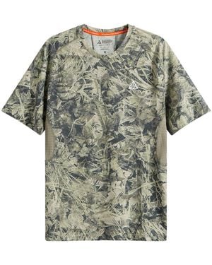 Nike Acg Solar Chase Camo Top - Gray