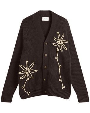 NN07 Mika Flower Cardigan - Black