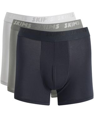Skims Cotton Boxer Brief 3" - Blue