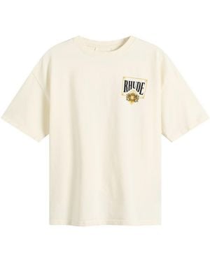 Rhude Playing Card T-Shirt - Natural