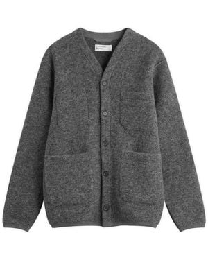 Universal Works Wool Fleece Cardigan - Grey