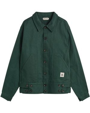 Bode Knolly Brook Side Tab Jacket - Green