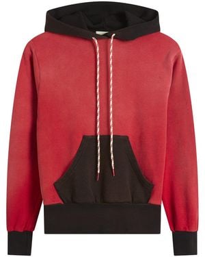 Aries Sunbleached Premium Temple Baby Fit Sports Hoodie - Red