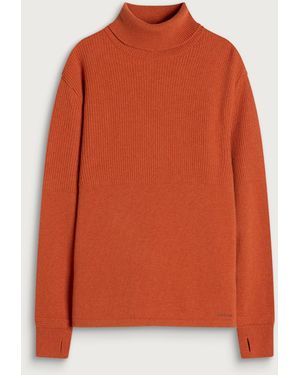 Barbour X Norbit Funnel Neck Sweater - Orange
