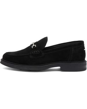 Filling Pieces Suede Loafer - Black