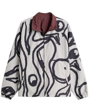 by Parra Freak Scene Reversible Track Top - Brown