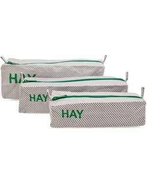 Hay Candy Mono Wash Bag - White