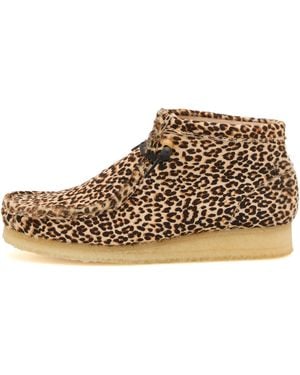 Clarks Leopard Wallabee Boot - Metallic