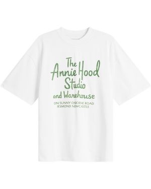 Annie Hood Ah Factory T-Shirt - White