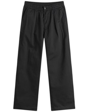 Universal Works Twill Pleated Track Pant - Gray