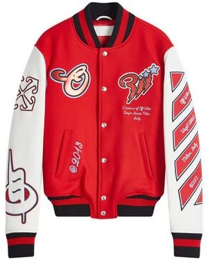 Off-White c/o Virgil Abloh Jacket With Logo - Red