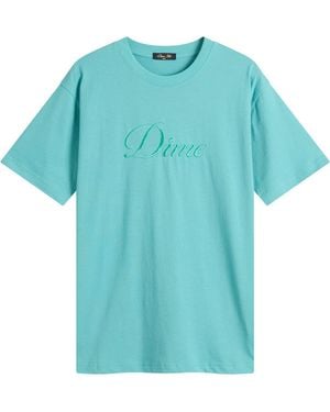 Dime Cursive T-Shirt - Blue