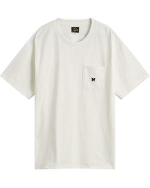 Needles Papillion Pocket T-Shirt - White