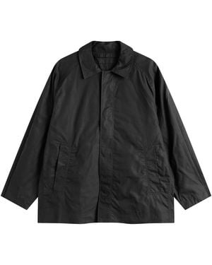 Baserange Even Waxed Cotton Jacket - Black