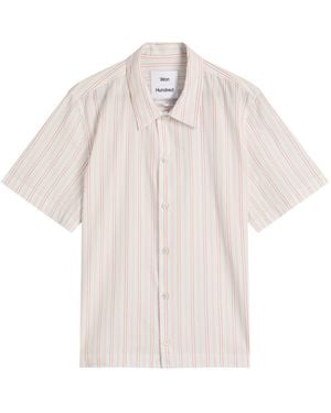 Won Hundred Kirk Stripe Short Sleeve Shirt - Natural