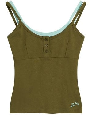 Damson Madder Britt Layered Cami - Green