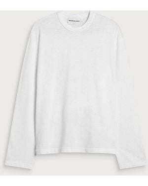 MKI Miyuki-Zoku 220 Gsm Slub Long Sleeve T-Shirt - White