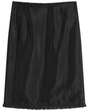 DUNST H-Line Laced Midi Skirt - Black