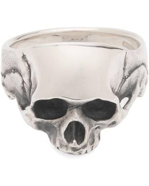 Frederick Grove Skull Ring - White