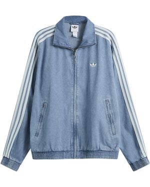 adidas Denim Firebird Track Jacket - Blue