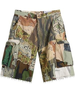 GALLERY DEPT. Retouche Camo Patchwork Kenzie Shorts - Green