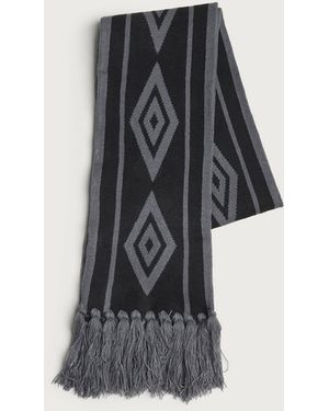 Umbro Diamond Intarsia Knit Scarf - Black
