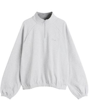 Dime Classic Terry Quarter Zip Sweatshirt - White