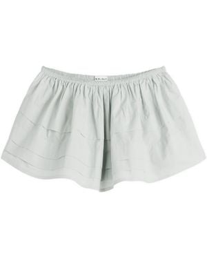 My Mum Made It Pleat Mini Skirt - Gray