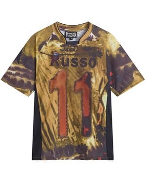 PAOLINA RUSSO Sport Loose Fit Short Sleeve Top - Multicolour