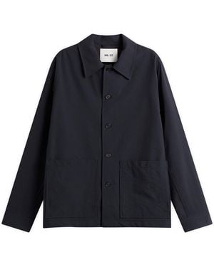 NN07 Blaze Seersucker Shirt Jacket - Black