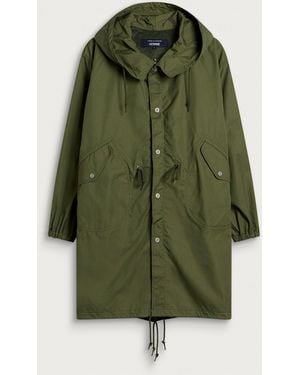 Comme des Garçons Reversible Cotton Nylon Parka Jacket - Green