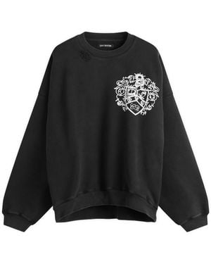 Cole Buxton Collegiate Crest Sweatshirt - Black