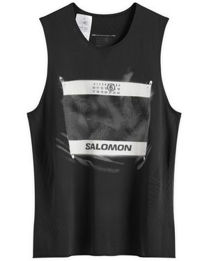 MM6 by Maison Margiela Mm6 X Salomon Tank Top - Black
