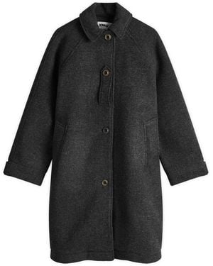 YMC Sgt Rock Wool Coat - Black