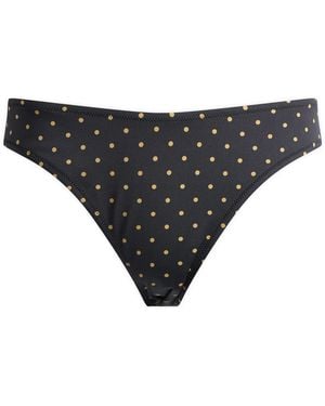 Fruity Booty Celine Polka Bikini Bottoms - Black