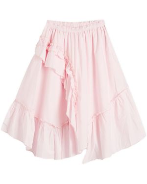 YMC Draped Midi Skirt - Pink
