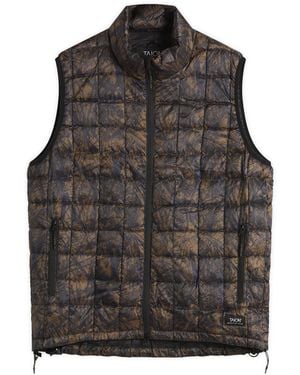 Taion Mountain 800Fp Zip Light Down Vest - Grey