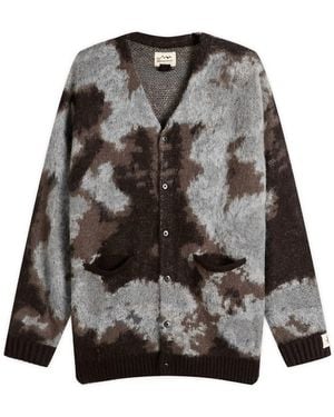 Manastash Blurry Jaquard Cardigan - Gray