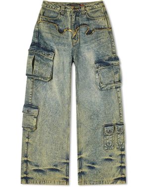 ANDERSSON BELL Simiz Denim Cargo-Jeans - Green