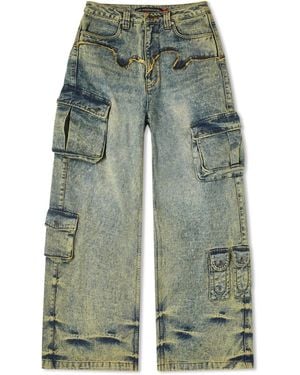 ANDERSSON BELL Simiz Denim Cargo-Jeans - Green