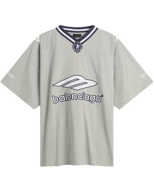 Balenciaga American Football Oversized Top - Grey