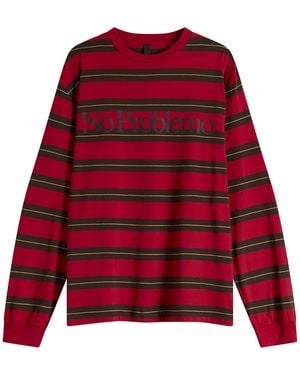No Problemo Striped Ls Tee - Red