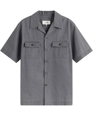 Maison Margiela Mm6 Cotton Utility Shirt - Gray