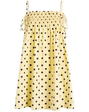 Damson Madder Lilo Mini Dress - Yellow