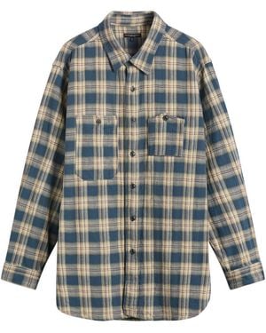 Engineered Garments Plaid Jacquard Work Shirt - Blue