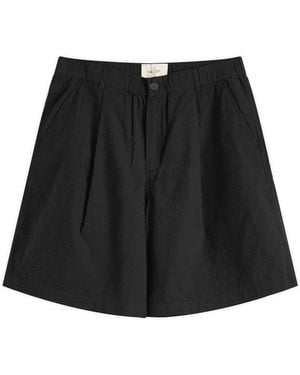 Folk Elasticated Wide Fit Shorts - Black