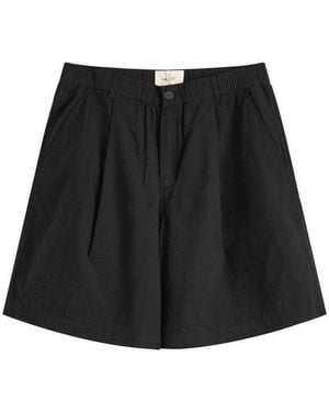 Folk Elasticated Wide Fit Shorts - Black