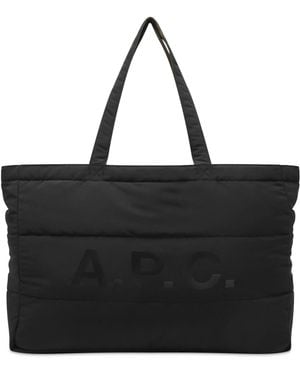 A.P.C. Diane Reversible Shopping Tote - Black