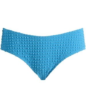 Fruity Booty Seersucker Halter Bikini Bottoms - Blue