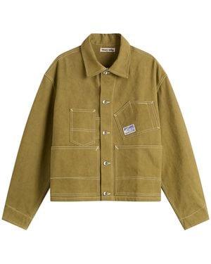 STORY mfg. Story Mfg Station Canvas Wonky-Wear Jacket - Green